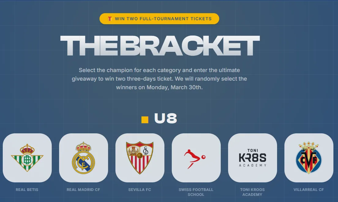 Play the ÍscarCup Skechers 2026 Bracket Challenge and Win Full-Tournament Passes